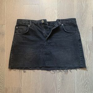 BDG five pocket black denim skirt in size large